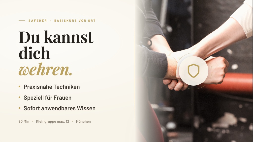 Basiskurs – Selbstverteidigung für Frauen in München